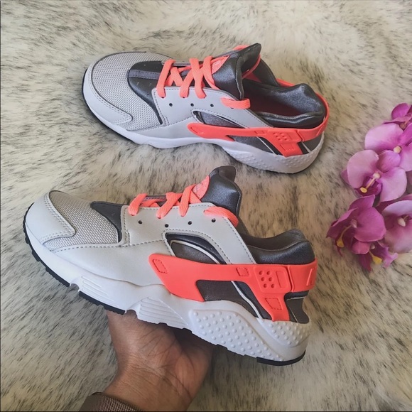 ‼️sold‼️🔥 Rare Nike Huarache Run Coral 3Y - Picture 5 of 8